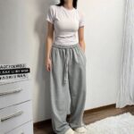 Pantallon baggy coton molletonné. – Image 2