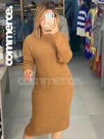 Robe en laine avec ceinture – Image 3