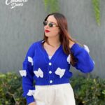 Gilet laine papillon