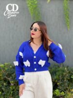 Gilet laine papillon