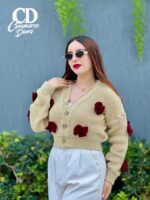 Gilet laine papillon – Image 3