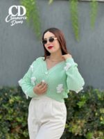 Gilet laine papillon – Image 5