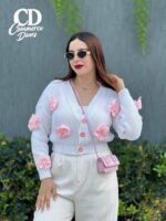 Gilet laine papillon – Image 6