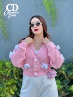 Gilet laine papillon – Image 8