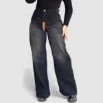 Jeans Femme boy friend Noire – Image 3